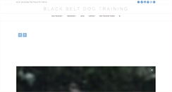 Desktop Screenshot of blackbeltdogtraining.com