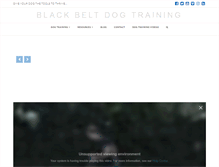 Tablet Screenshot of blackbeltdogtraining.com